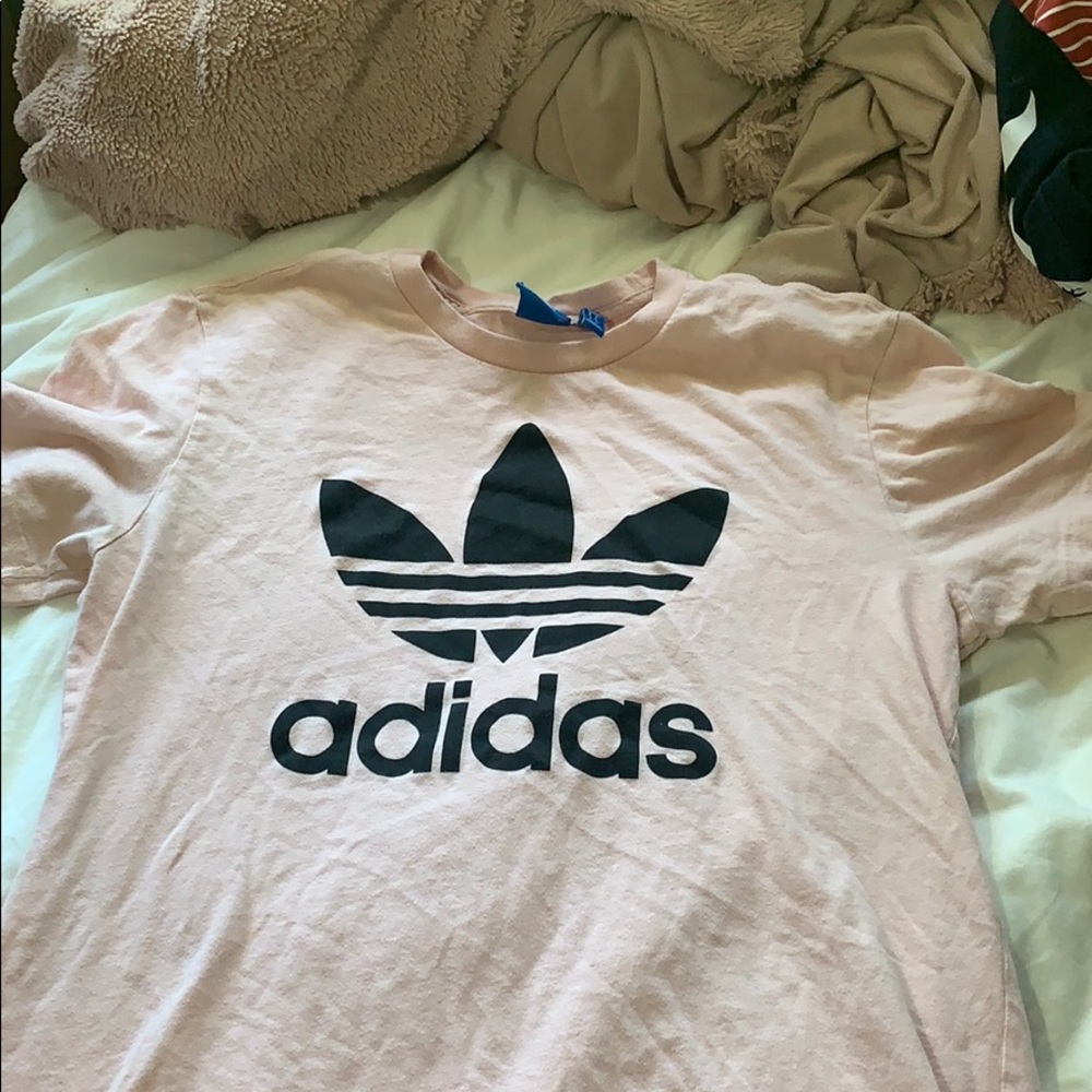 Pink adidas t shirt